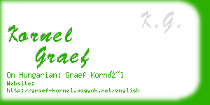 kornel graef business card